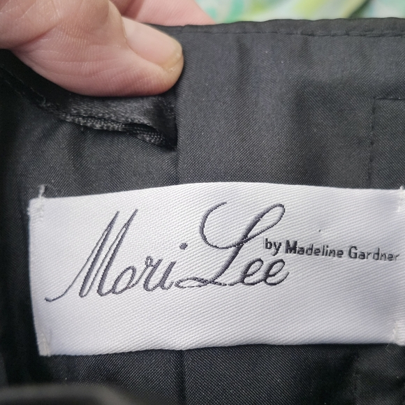 Mori Lee Black Satin Dress - Picture 5 of 5